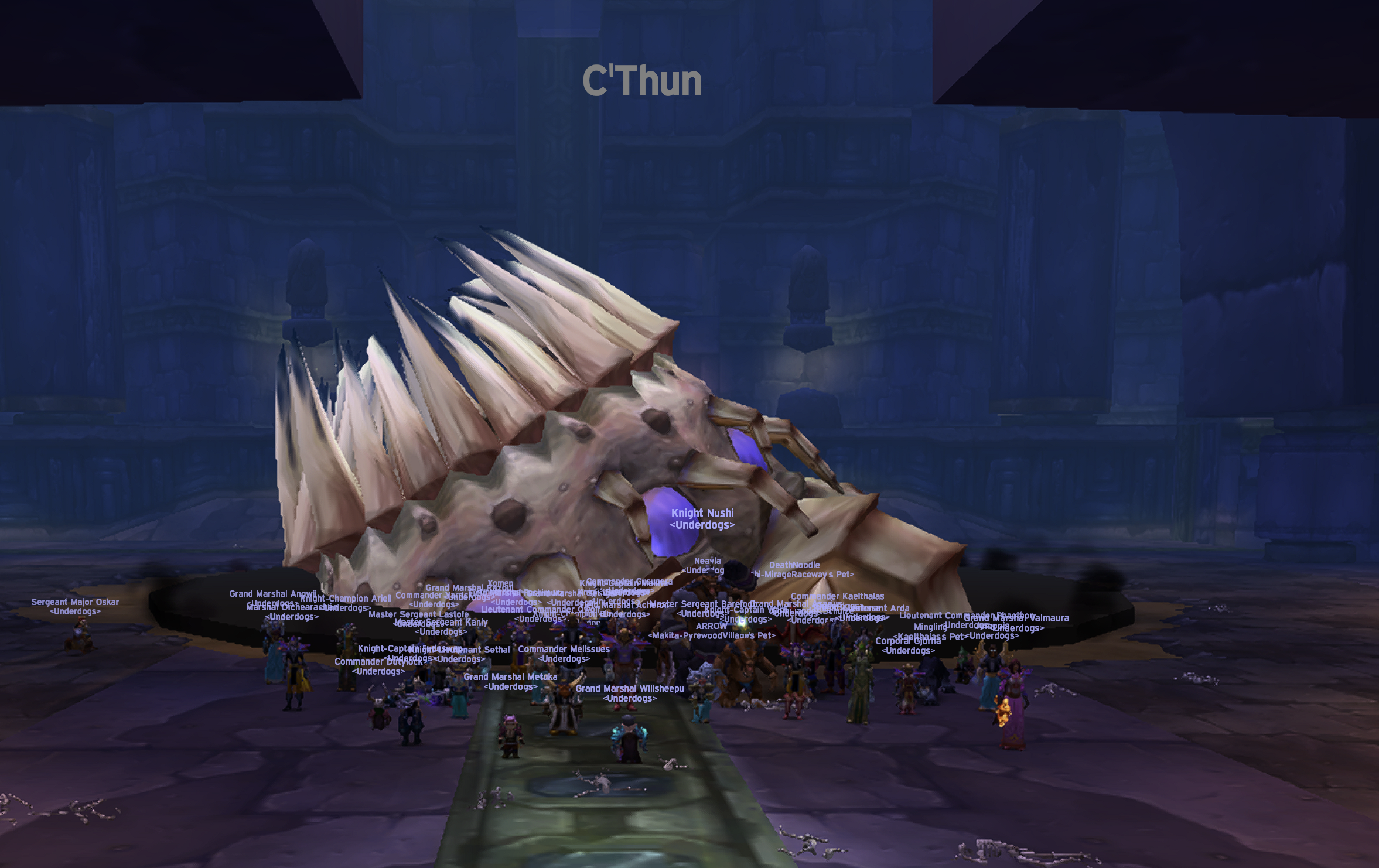 Underdogs guild raid after defeating C'Thun