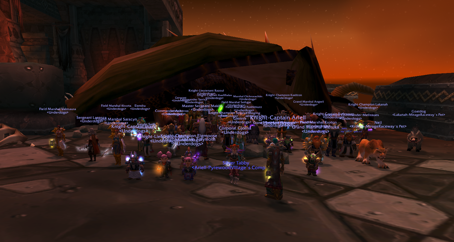 Underdogs guild raid after defeating Nefarian